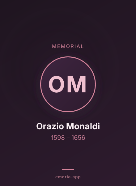 Memorial portrait of Orazio Monaldi