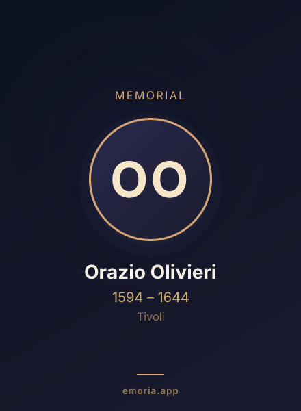 Memorial portrait of Orazio Olivieri