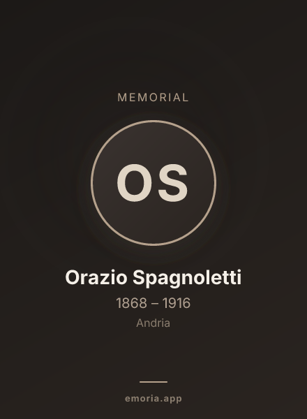 Memorial portrait of Orazio Spagnoletti