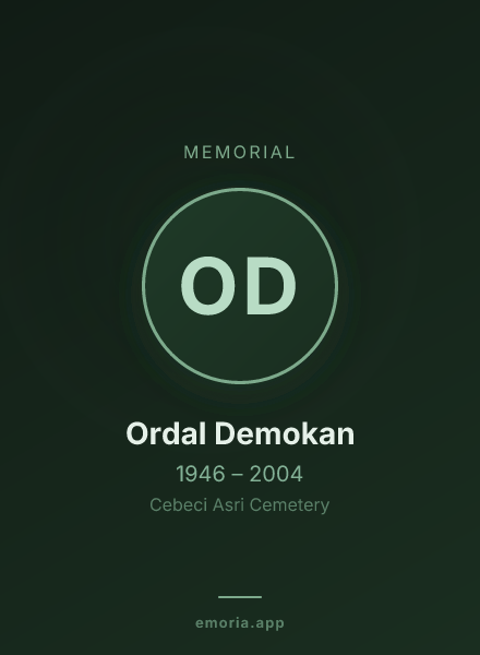 Memorial portrait of Ordal Demokan