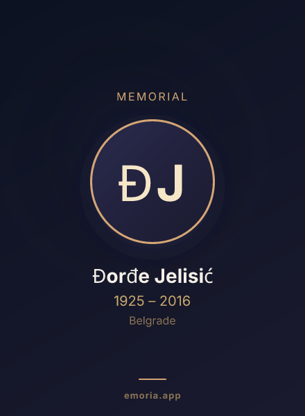 Memorial portrait of Đorđe Jelisić