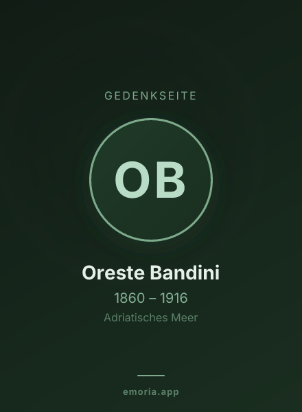 Gedenkportrait von Oreste Bandini
