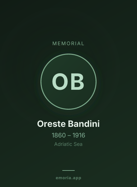 Memorial portrait of Oreste Bandini