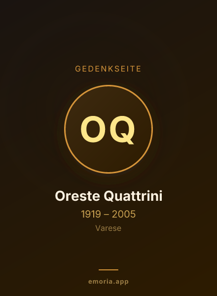 Gedenkportrait von Oreste Quattrini