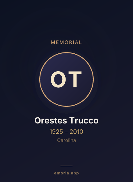 Memorial portrait of Orestes Trucco