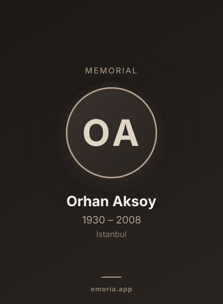 Memorial portrait of Orhan Aksoy