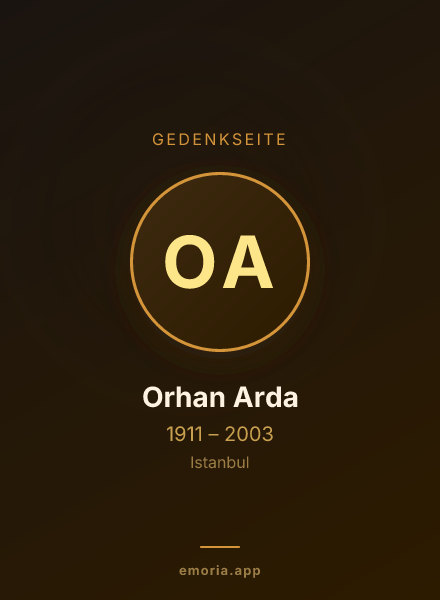 Gedenkportrait von Orhan Arda