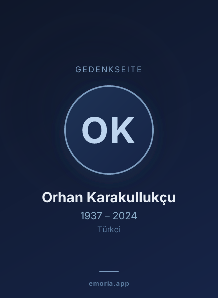Gedenkportrait von Orhan Karakullukçu