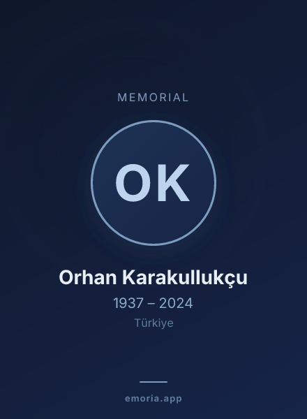 Memorial portrait of Orhan Karakullukçu