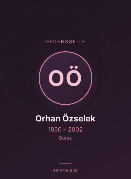 Gedenkportrait von Orhan Özselek