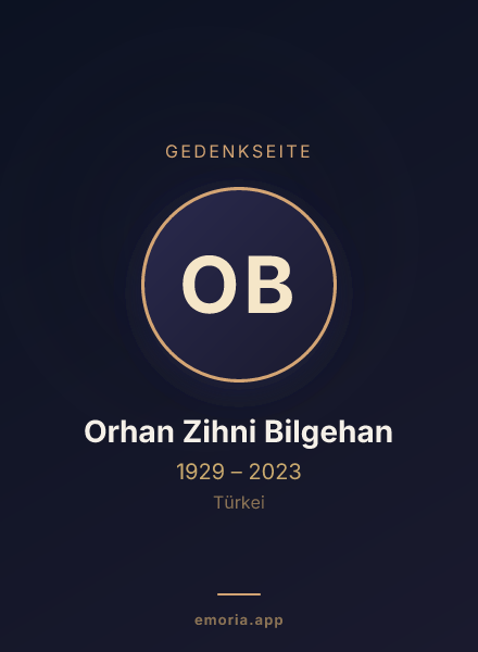 Gedenkportrait von Orhan Zihni Bilgehan