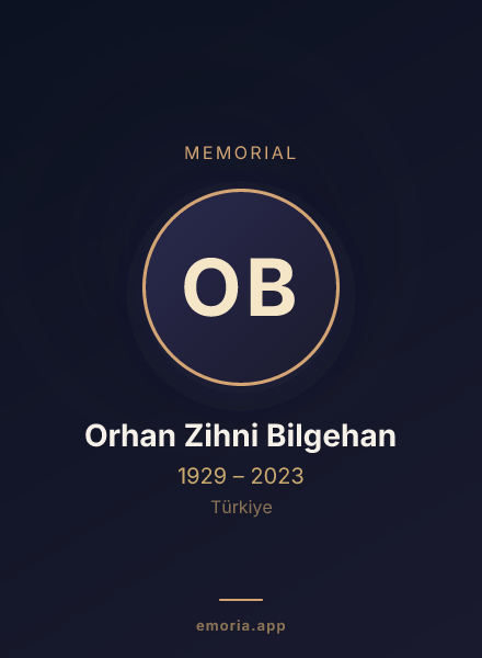 Memorial portrait of Orhan Zihni Bilgehan