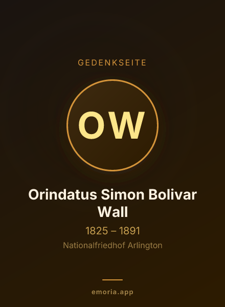 Gedenkportrait von Orindatus Simon Bolivar Wall