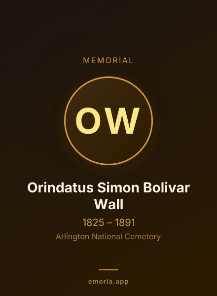 Memorial portrait of Orindatus Simon Bolivar Wall