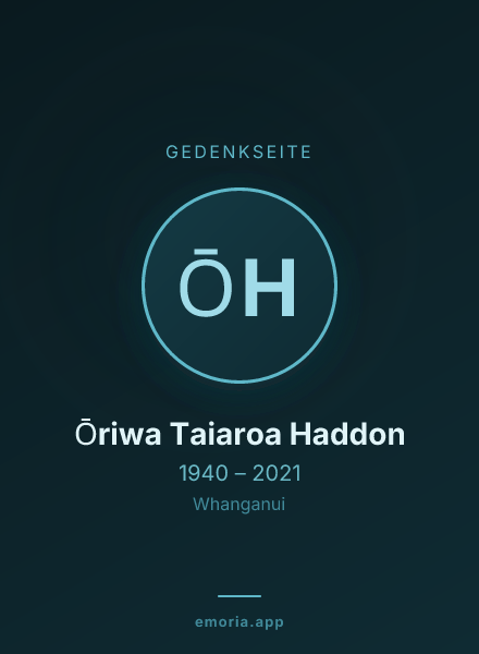 Gedenkportrait von Ōriwa Taiaroa Haddon