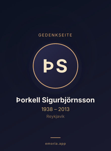 Gedenkportrait von Þorkell Sigurbjörnsson