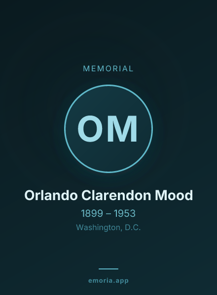 Memorial portrait of Orlando Clarendon Mood