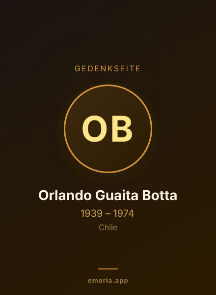 Gedenkportrait von Orlando Guaita Botta