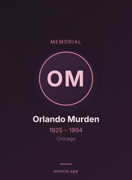 Memorial portrait of Orlando Murden