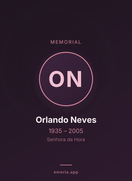 Memorial portrait of Orlando Neves