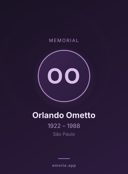 Memorial portrait of Orlando Ometto