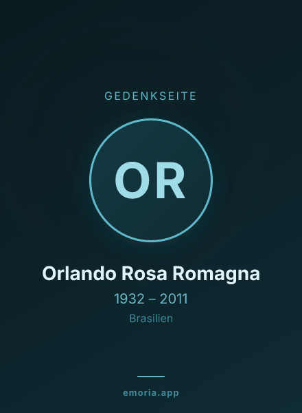 Gedenkportrait von Orlando Rosa Romagna