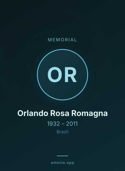Memorial portrait of Orlando Rosa Romagna