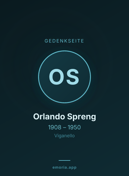 Gedenkportrait von Orlando Spreng