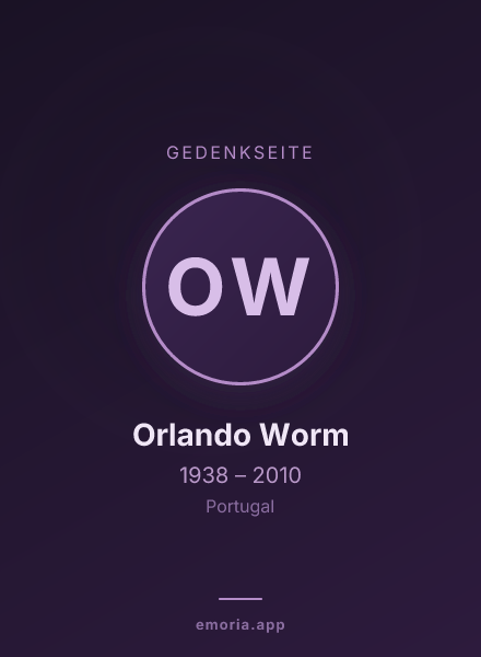 Gedenkportrait von Orlando Worm