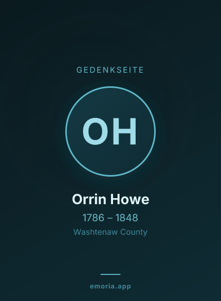 Gedenkportrait von Orrin Howe