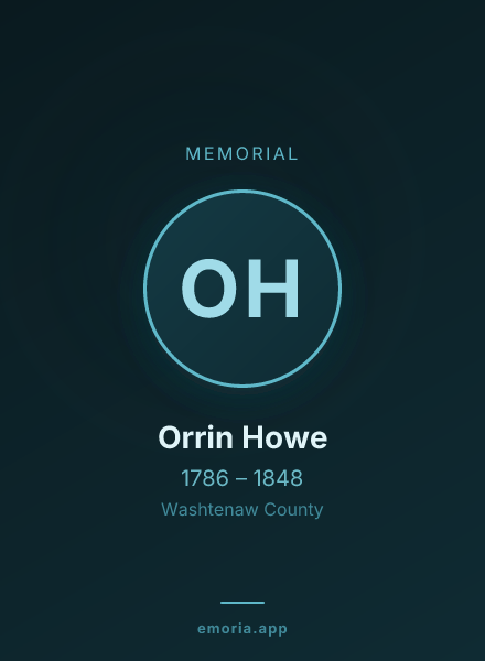Memorial portrait of Orrin Howe