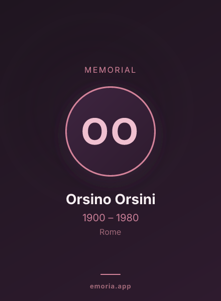 Memorial portrait of Orsino Orsini