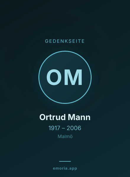 Gedenkportrait von Ortrud Mann
