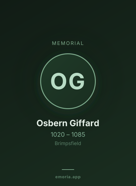 Memorial portrait of Osbern Giffard
