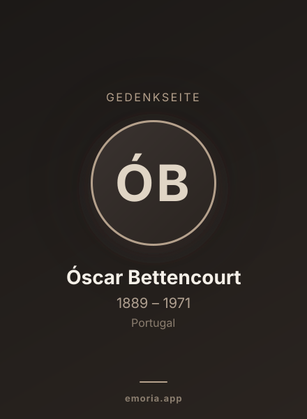 Gedenkportrait von Óscar Bettencourt