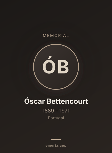 Memorial portrait of Óscar Bettencourt