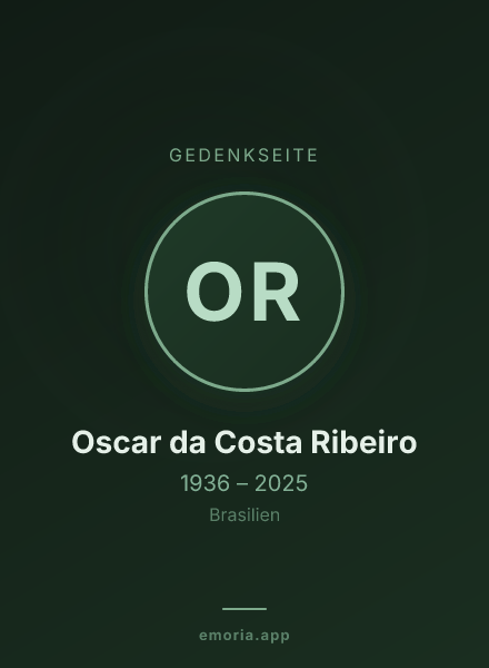Gedenkportrait von Oscar da Costa Ribeiro