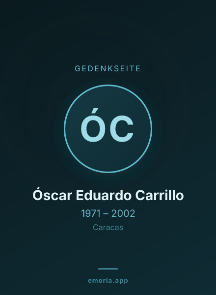 Gedenkportrait von Óscar Eduardo Carrillo