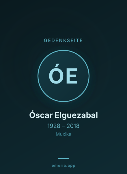 Gedenkportrait von Óscar Elguezabal