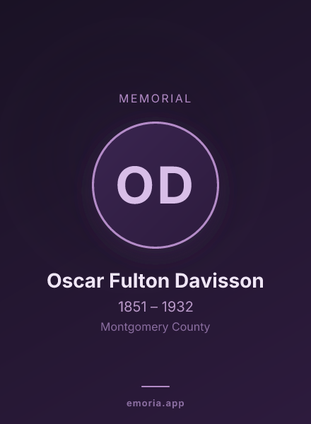 Memorial portrait of Oscar Fulton Davisson