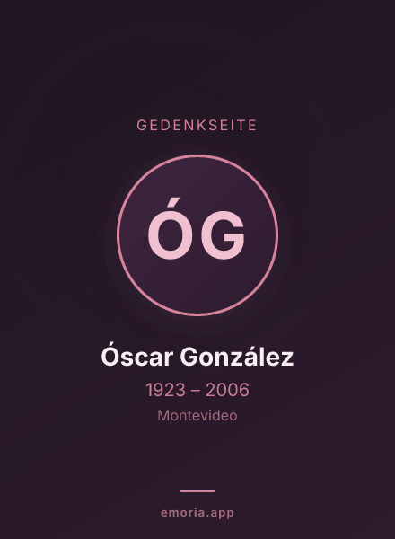 Gedenkportrait von Óscar González