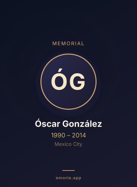 Memorial portrait of Óscar González