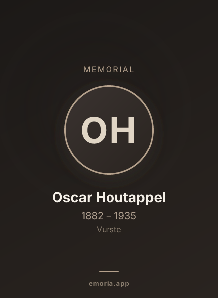 Memorial portrait of Oscar Houtappel