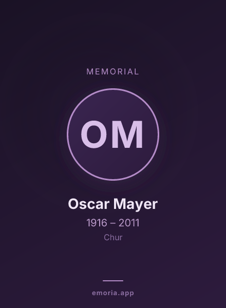 Memorial portrait of Oscar Mayer