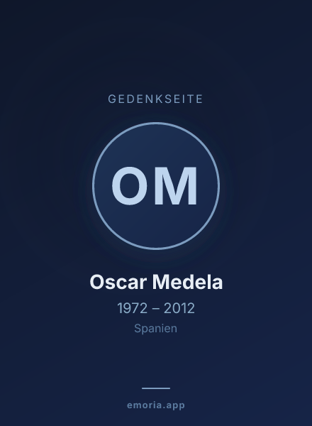 Gedenkportrait von Oscar Medela