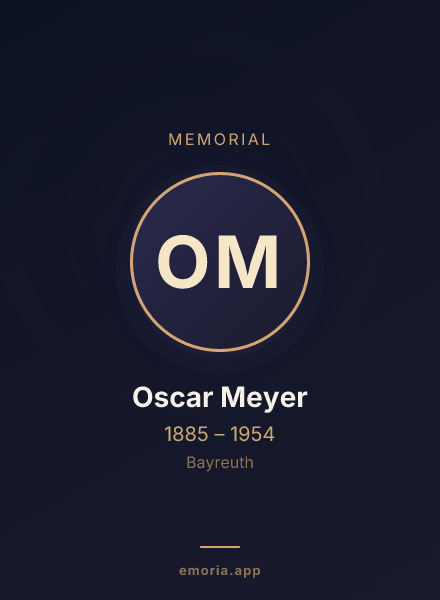 Memorial portrait of Oscar Meyer