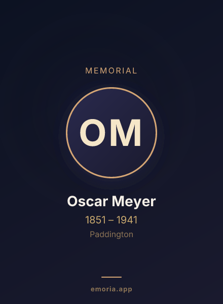 Memorial portrait of Oscar Meyer
