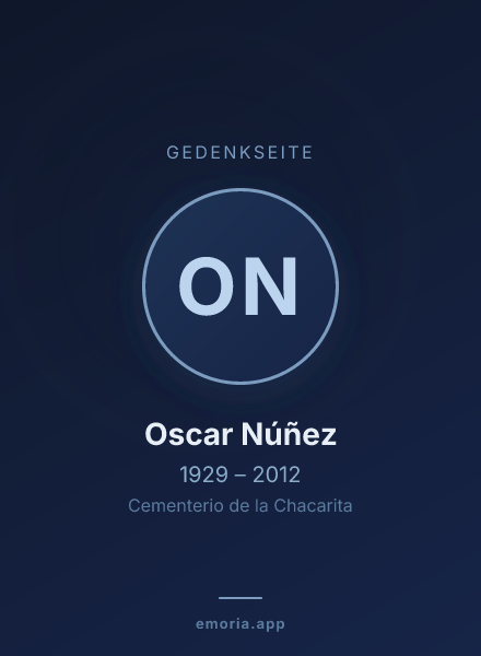 Gedenkportrait von Oscar Núñez