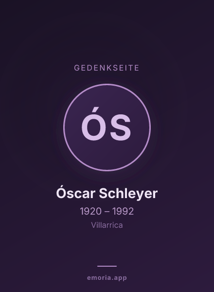 Gedenkportrait von Óscar Schleyer