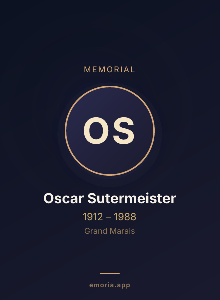 Memorial portrait of Oscar Sutermeister